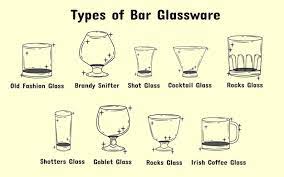 Vector Set Of Collection Bar Glassware
