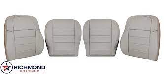 Leather Seat Covers Light Gray