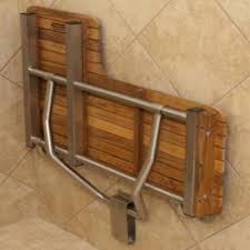 Ada Compliant Foldup Teak Shower Seats