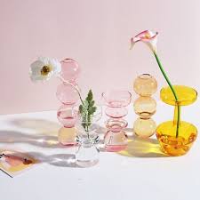 Glass Vase Flower Vase Table Decor