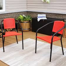 Aderes Black Plastic Outdoor Arm Chair