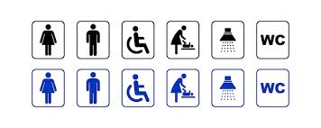 Premium Vector Washroom Symbols