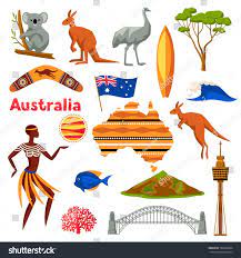 Australia Icons Set Australian