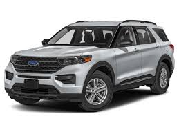 new silver 2023 ford explorer xlt for