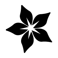 Jasmine Flower Icon Logo Vector Design