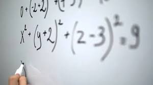 Writing Math Equation On Whiteboard
