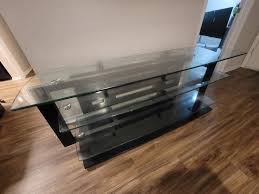 Bdi Black Glass Tv Stand For In