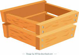 Wooden Crate Vectors Free 886