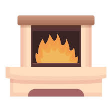 Fire Furnace Icon Cartoon Vector Wood