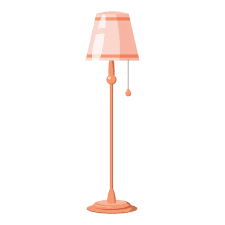 Floor Lamp On A Long Stalk Icon In