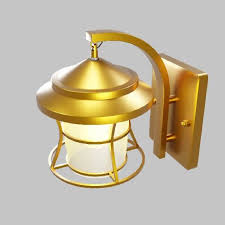 Metallic Wall Lamp 3d Model By