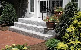 Vermont Woodbury Grey Granite Steps For