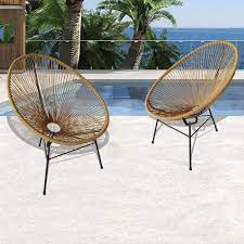 Rattan Sy Frame Patio Lounge Chair
