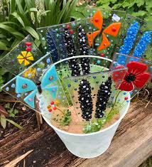 Erfly Plant Pot Stake Blue