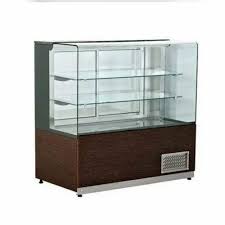 Brown Ss Glass Display Refrigerator