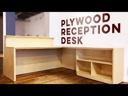 Custom Plywood Reception Desk And