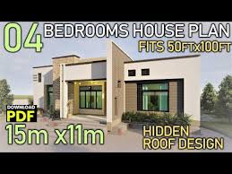 Simple 04 Bedrooms House Design