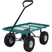 Green Steel Garden Cart H2sa17ot181