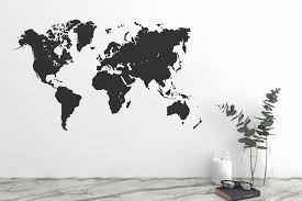 World Map Wall Decal Wall Stickers