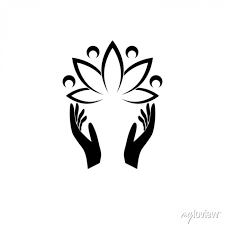 Lotus Flower Icon Isolated On White