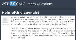 View Question Help With Diagonals