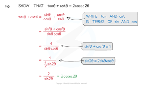 Trigonometric Proof 5 8 1 Edexcel A