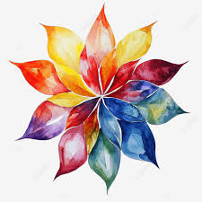 Colorful Watercolor Painting Of Star