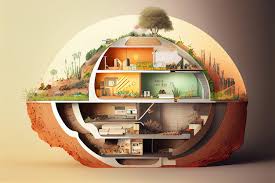 Sectional View Home Concept Generative Ai