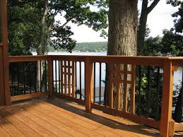 mission style ipe deck with custom view