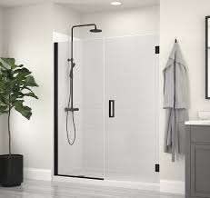 Foremost Marina 48 Black Hinged Shower