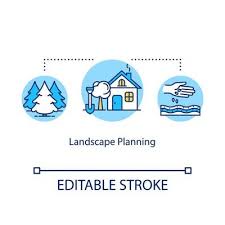 Landscape Planning Concept Icon