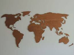 Wooden World Map Xl With Country