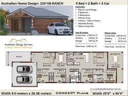 4 Bedroom Ranch Style Floor Plans House