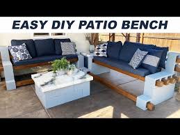 Diy Easy Cinderblock Bench Using No