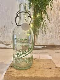 French Vintage Lemonade Glass Bottle