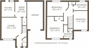 Floor Plan For 3 Bedroom Detached House