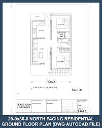 20x30 2bhk North Facing Ground Floor Plan