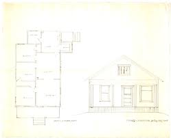 Cottage Front Elevation Drawing Plan