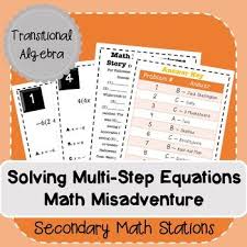 Solving Multi Step Equations Math