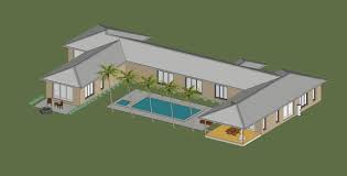 Courtyard Home U Shape Home