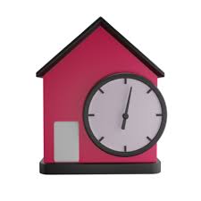 House Clock 3d Icon Perfect To Use As