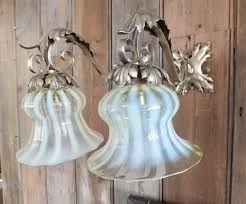 Antique Vaseline Glass Electric Lamp