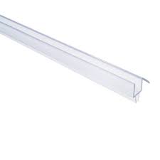 Showerdoordirect 38cobs36 36 In Frameless Shower Door Bottom Sweep With Drip Rail For 0 375 In Glass Clear