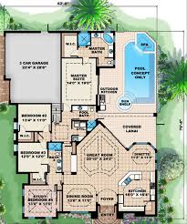 European Style House Plan 3 Beds 3