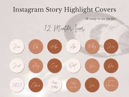 12 Month Instagram Highlight Cover 2022