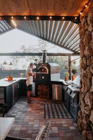 Our Outdoor Kitchen With Pizza Oven