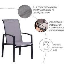 Cisvio Patio Chairs Set Of 4 Rust Free