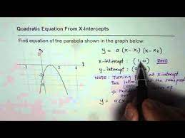Zeros And Find Quadratic Equation