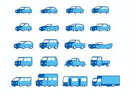 Free Vectors Car Icon Set Color