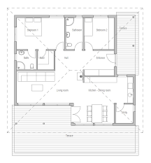 Plan Ch213 With Two Bedrooms House Plan